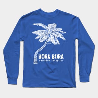 Bora Bora, French Polynesia, Palm Tree Long Sleeve T-Shirt